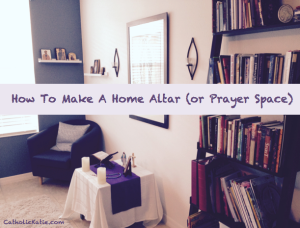 Home altar - catholickatie